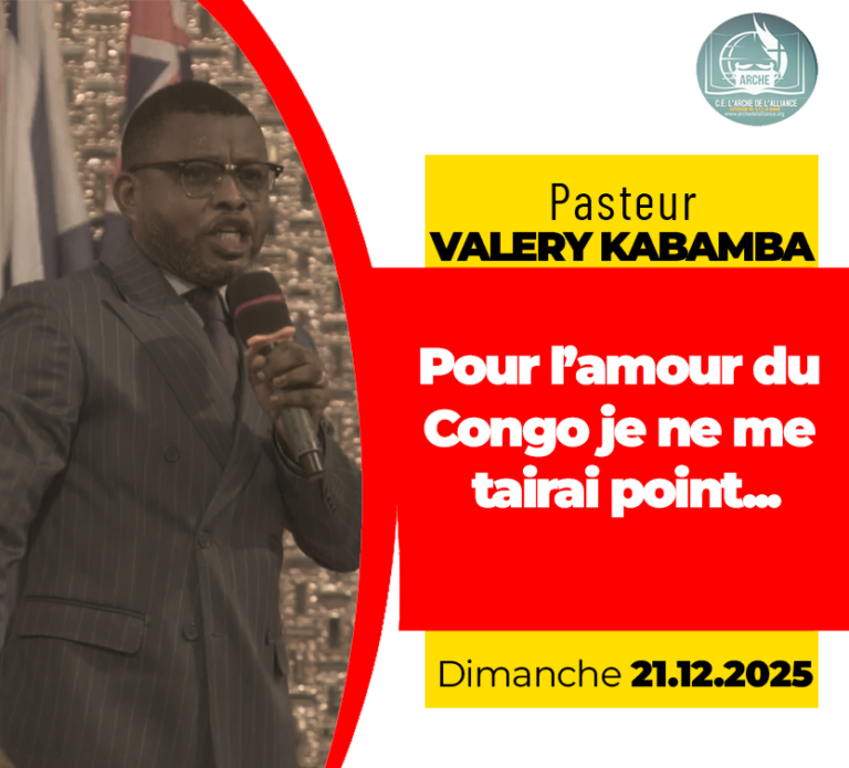 POUR L’AMOUR DU CONGO JE NE ME TERAI POINT